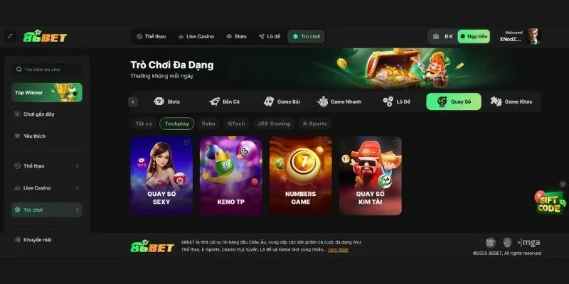 Ưu điểm khi chơi xổ số Campuchia 86Bet