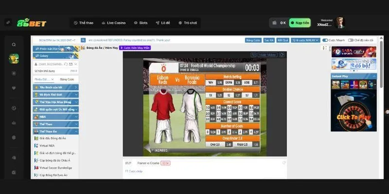 WBET 86bet: Sảnh Cá Cược Thể Thao Uy Tín Hàng Đầu